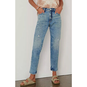 Anthropologie Pilcro Borrowed Boyfriend Jeans 26 Women's Mom Distressed Straight